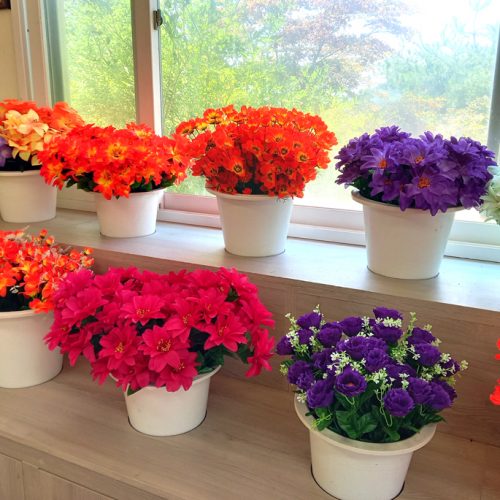 조화 도매 소품 성묘조화 묘지꽃